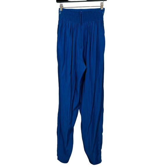 Cache Y2K Harem Pants Embroidered Beaded Waist Loose Fit Indigo - S - Picture 3 of 8